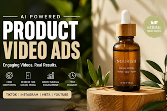 create ai product video ads for tiktok, instagram and meta