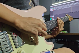 record electric guitar solos and lead parts for your song