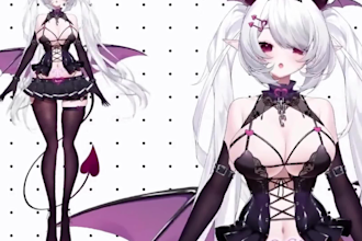 do live2d vtuber model live2d rigging vseeface custom vtuber vtuber avatar