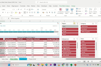 create professional excel dashboards and reports
