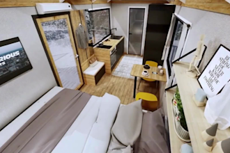 design 3d tiny house design, container house, modular micro , backyard cottage