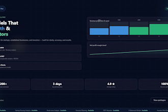 build investor ready financial models for startups and smes