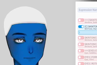 rig a live2d vtuber avatar, vtuber model with full expressions and tracking