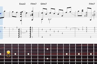 transcribe guitar into accurate tabs and midi