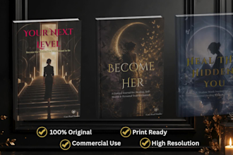 design a premium self improvement book cover for amazon KDP