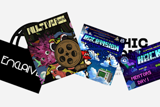 design event posters, merch, and print that people remember