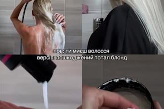 do videos showcasing haircare and blonde coloring