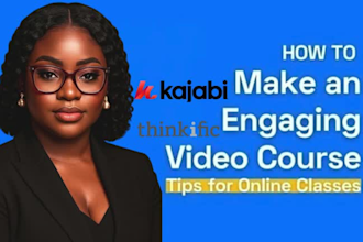 create online course video, elearning course, training video course content