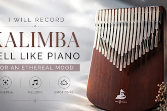 record beautiful kalimba and bell like piano for ethereal cinematic music