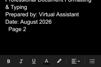 format and type your ms word documents
