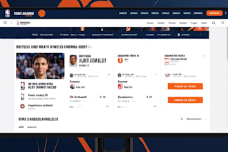 create a high energy website for your basketball