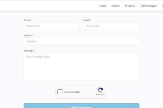 develop a responsive portfolio website with react