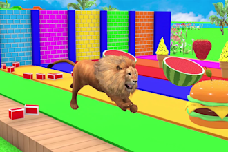 create best 3d crossing fountain cartoon for kids