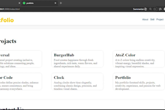 create 1 page responsive website using HTML CSS javascript