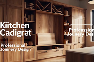 create millwork shop drawings for kitchen, casework and diy woodworking project