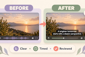 create accurate brazilian portuguese subtitles and captions
