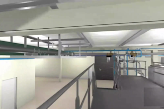 design 3d industrial logistics park flythrough warehouse animation, 3d video