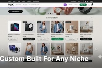 design redesign or fix wix ecommerce store and wix website