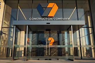 design a geometric construction logo for your company