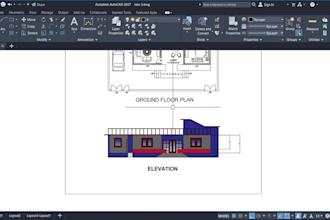 do autocad 2d drafting from PDF, sketch or image