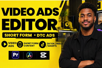 video ads editor short form video edit  dtc brands meta ads reels youtube shorts