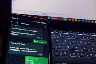 build a whatsapp ai chatbot for restaurant orders and bookings
