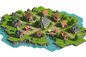 isometric tileset tilemap game environment isometric building asset level design