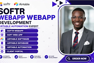 build softr webapp soft web app using airtable database airtable automation
