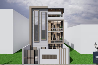 create 3d exterior rendering for your house or villa