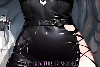 design, model and rig live2d vtuber avatar for vtube studio and streaming