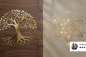 design sacred geometry mystical and spiritual logo design