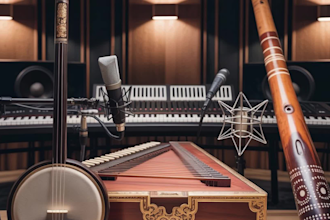 record professional erhu, harmonium, didgeridoo and kazoo tracks for your song