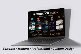redesign powerpoint presentations and make modern slides