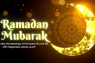 design your ramadan card and flyer, video