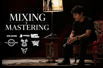 mix and master your track to industry standard tech house, edm, techno