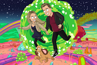 draw you in rick and morty style