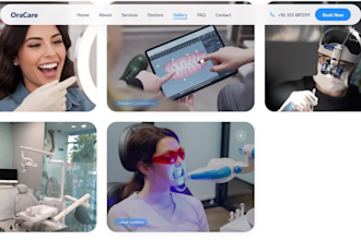 design a clinic website with appointment booking