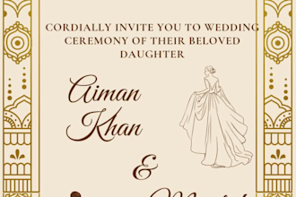 create a beautiful wedding video invitation