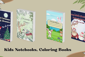 design journal, planner, notebook cover with interior pages