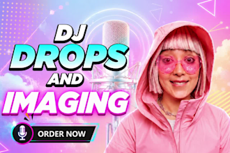 female dj drops producer tags beat tags voiceover radio sweeper dj intro