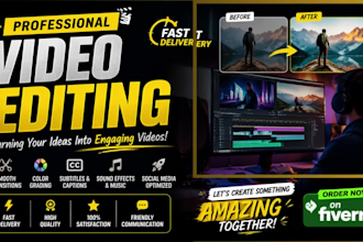 create high quality video edits for youtube tiktok and reels video editing