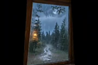 create cozy rain video for youtube sleep study and relaxation