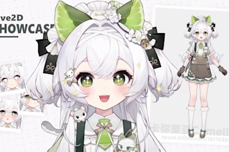 design and rig pro live2d vtuber model for vtube studio