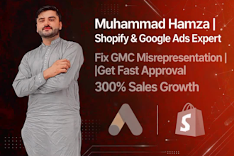 setup, fix and approve google merchant center gmc with shopify feed