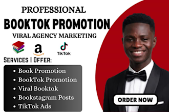 provide professional booktok promotion and viral book marketing