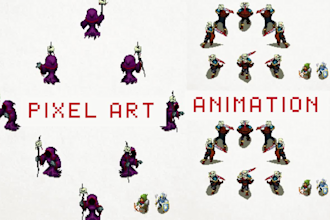 create smooth pixel art animation, sprite sheets and 8 direction game characters