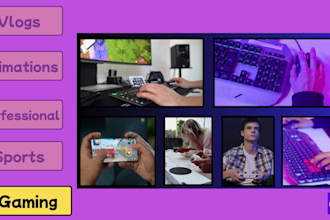 edit eyour vlogs, gaming, sports, and animations videos