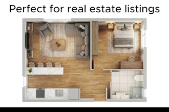 create 3d real estate floor plans in 24 hours