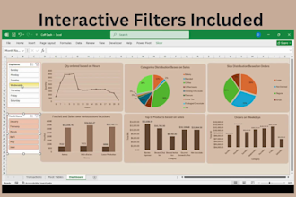 create an interactive excel dashboard with power query automation