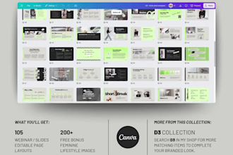 design training presentation course slides animated canva presentation